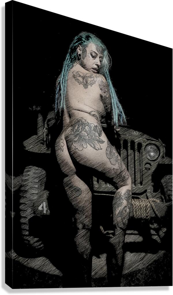 Ink  Iron Canvas Print
