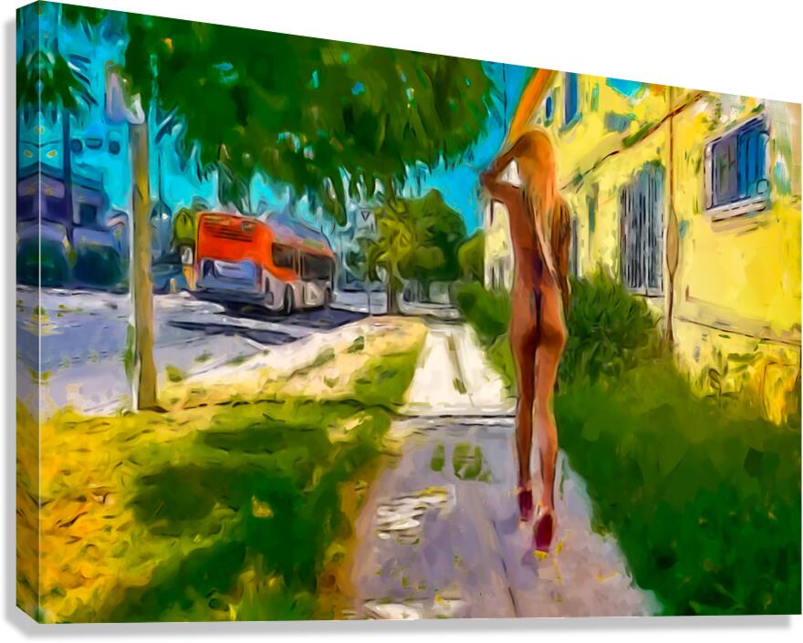 Sunset Promenade Canvas Print