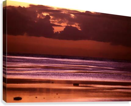 Calm Opal Ocean Canvas Print