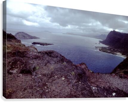 Darkened Cliffs Canvas Print