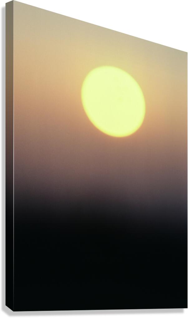Sunset into the Void Canvas Print