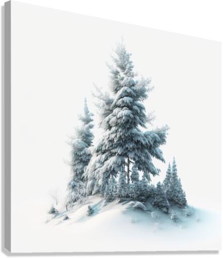 cold forest Canvas Print
