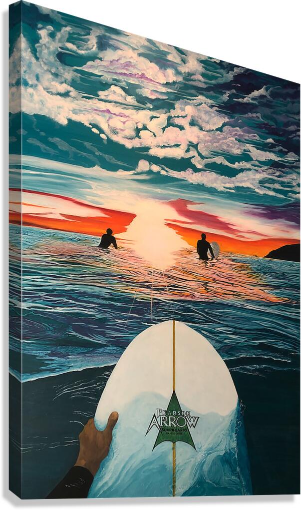 SUNSET LINEUP Canvas Print