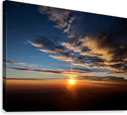 Vibrant sunset Canvas Print