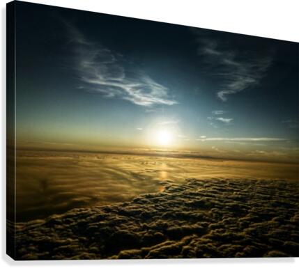 Sunset over cloudscape Canvas Print