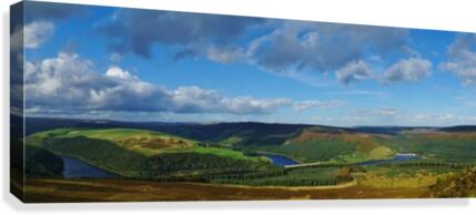 Ladybower panorama Canvas Print