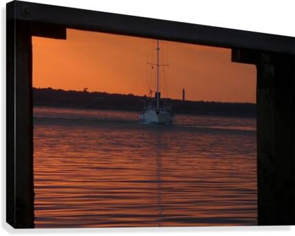 Evening docking Canvas Print