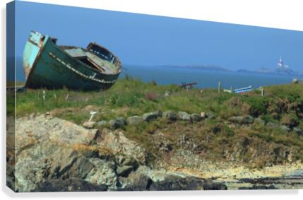 Beached wreck Canvas Print