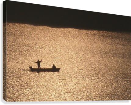 Silver casting Canvas Print