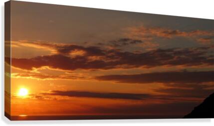 sea Sunset Canvas Print