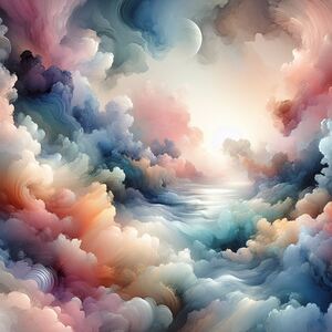 Flaunting bright colors and with perfect continuity a wonderfully surreal new creation that brings many feelings of calm