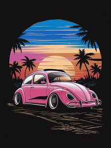 Classic Volkswagen Car Portrait