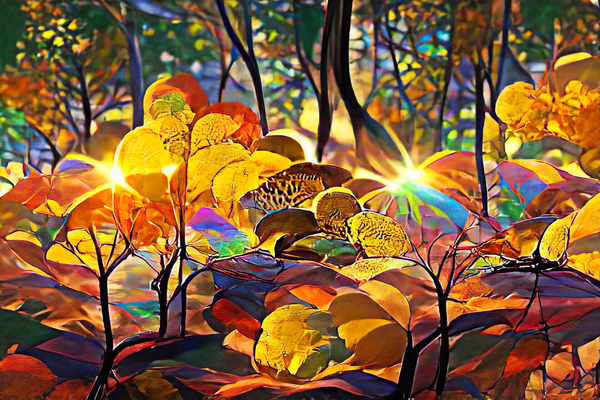 Amber Glow Print