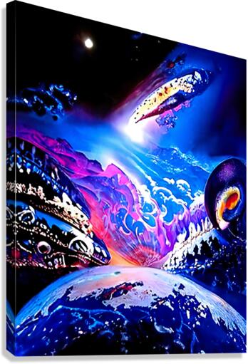 Satellite View Canvas Print