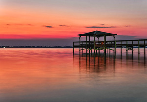 SUNRISE AT INDIAN RIVER LAGOON