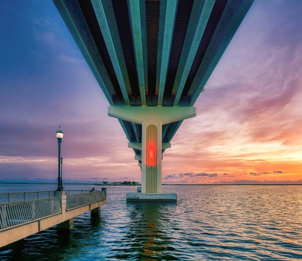 MAX BREWER BRIDGE SUNRISE Print