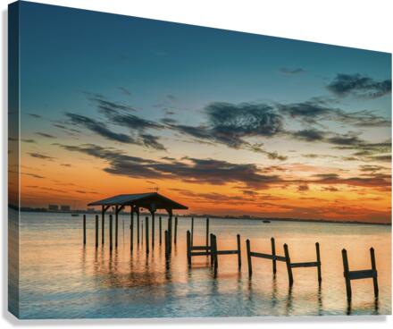  MELBOURNE CAUSEWAY SUNSET  Canvas Print
