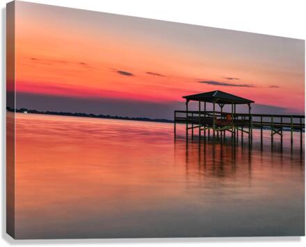SUNRISE AT INDIAN RIVER LAGOON Canvas Print