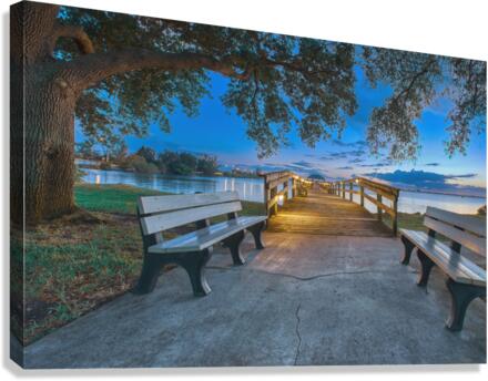   MELBOURNE BEACH PIER Canvas Print