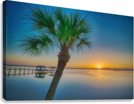 SUNRISE INDIAN RIVER LAGOON MELBOURNE Canvas Print