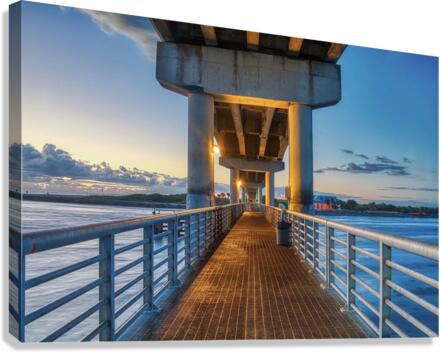 SUNRISE SEBEASTIAN INLET Canvas Print