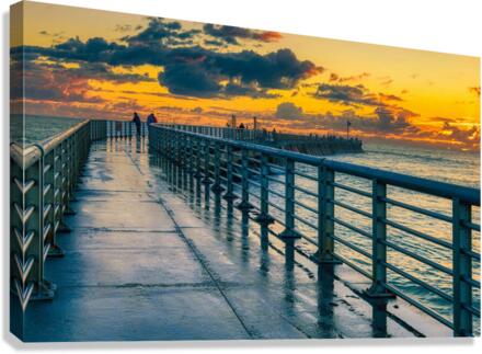 SUNRISE SEBEASTIAN INLET Canvas Print