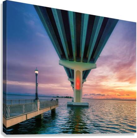 MAX BREWER BRIDGE SUNRISE Canvas Print