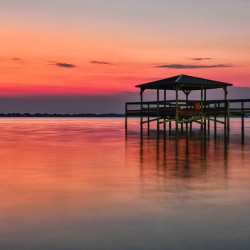 SUNRISE AT INDIAN RIVER LAGOON