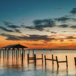  MELBOURNE CAUSEWAY SUNSET 
