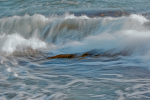 BRUSH STROKE - SEASCAPE AND WAVES FROM LUNENBURG NOVA-SCOTIA