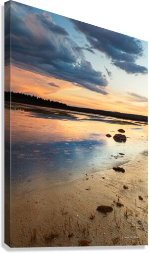 After the Storm - Seascape and clouds from Lower Lahave Nova-Scotia  Canvas Print