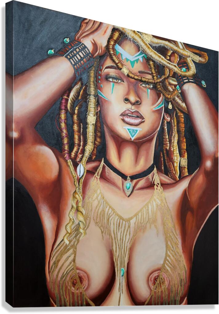 Loc Goddess Canvas Print