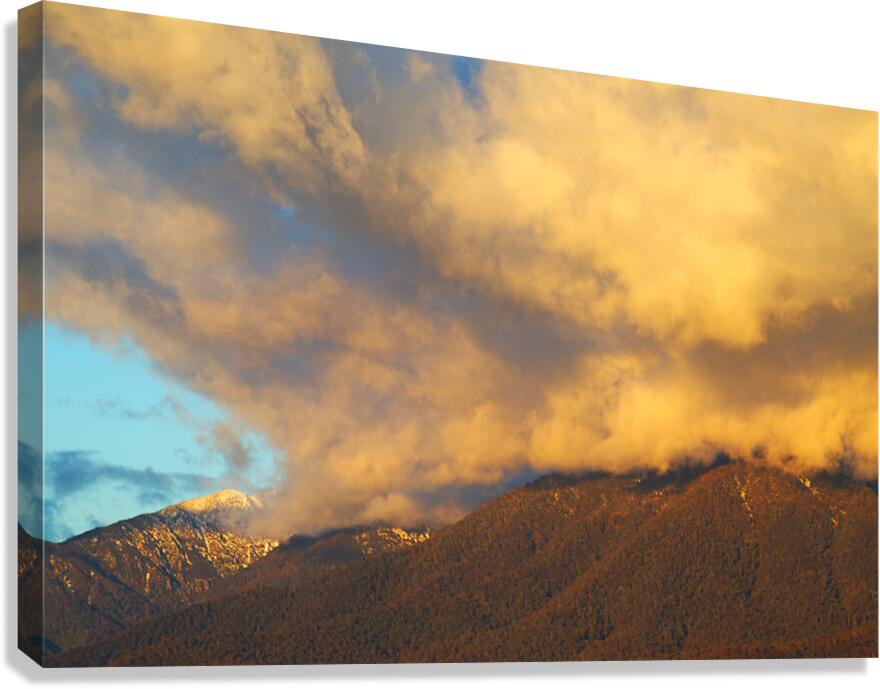  Sunset Yellow Cloud Explosion Canvas Print