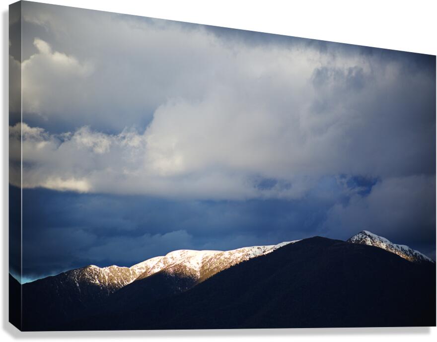 Mountain Under Dramatic Skies Canvas Print