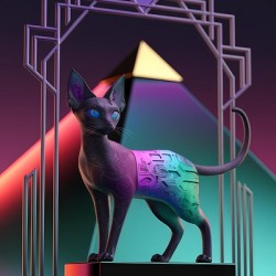 Black Cat of a futuristic Egypt 1