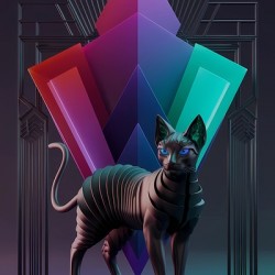 Black Cat of a futuristic Egypt