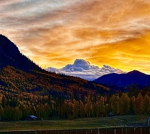 Cloud in the sunset