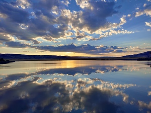 Reflections of a sunset