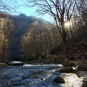 Fires creek sunset
