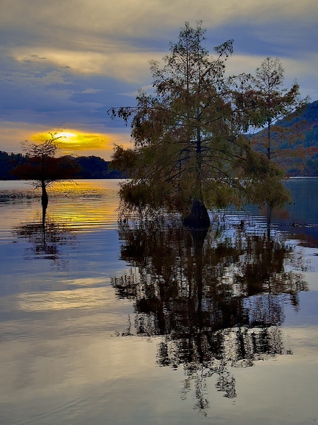 Lake ocoee sunset  Print