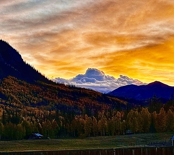 Cloud in the sunset Print