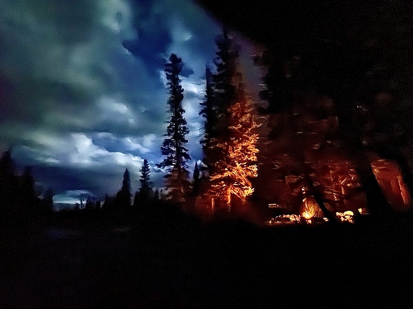 Riverside Campfire Print