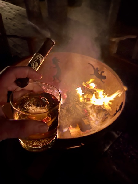 Firepit reflctions Print