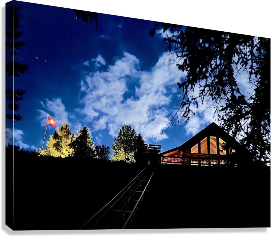 The ride up Canvas Print
