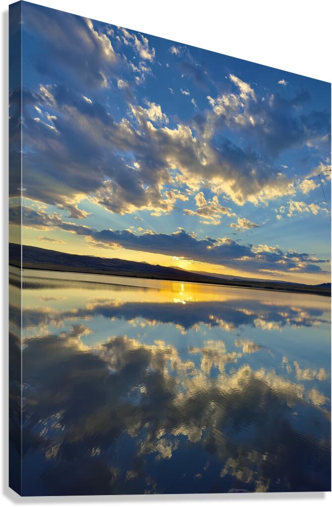Sunset reflections Canvas Print