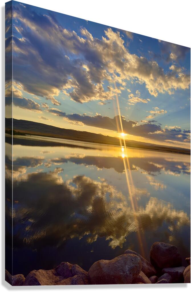 Double Sunset Canvas Print