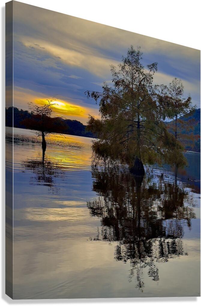 Lake ocoee sunset  Canvas Print