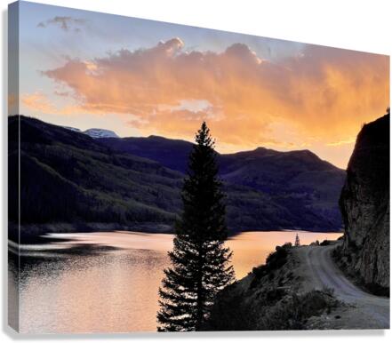 Fire Lake  Canvas Print
