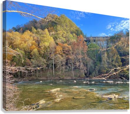 Railroad Bridge Canvas Print