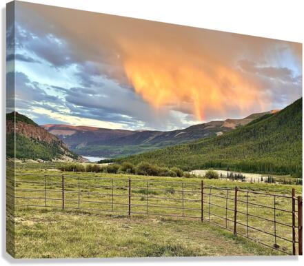 Sunset Rainbow Canvas Print